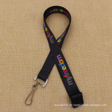 Kundenspezifische Logo Sublimation Lanyards mit Swivel Hook